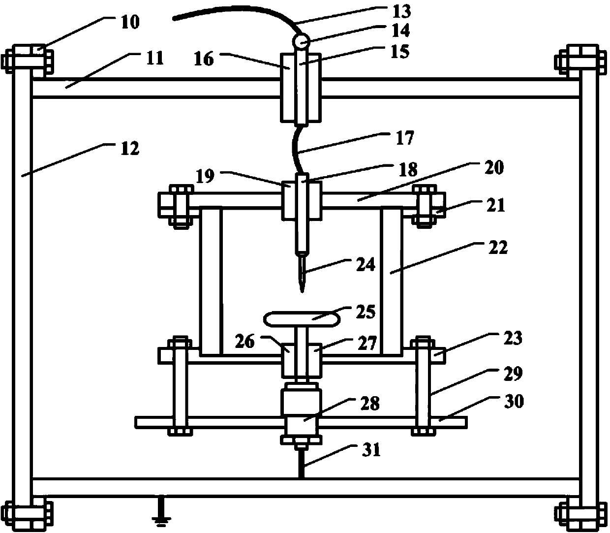 Insulating gas insulating performance experiment system and method thereof applied to electrical equipment