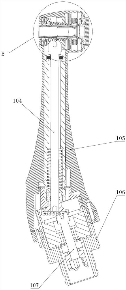 Dental handpiece, handpiece head thereof, and root canal preparation machine