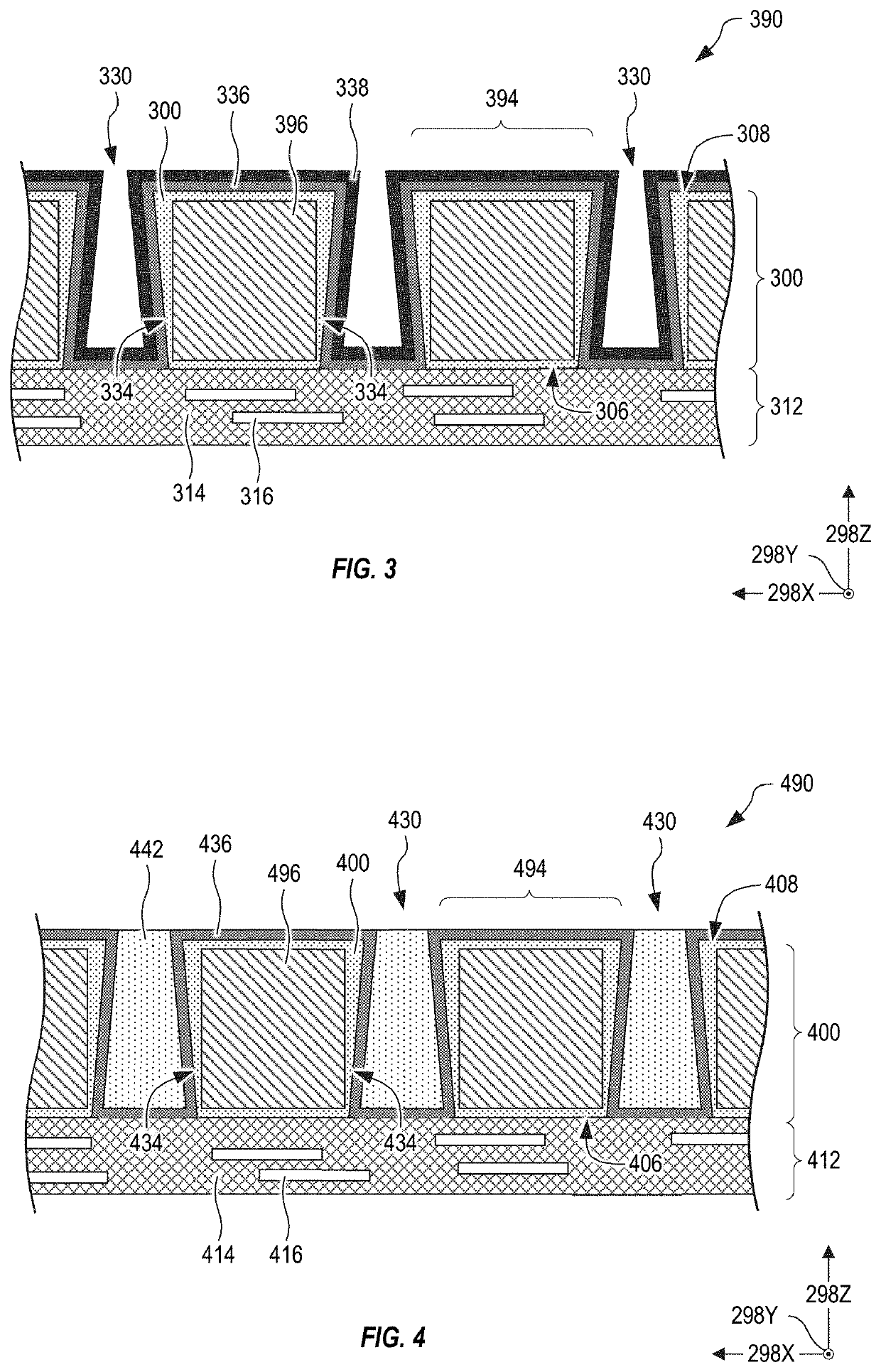 Semiconductor substrate with passivated full deep-trench isolation and associated methods of manufacture