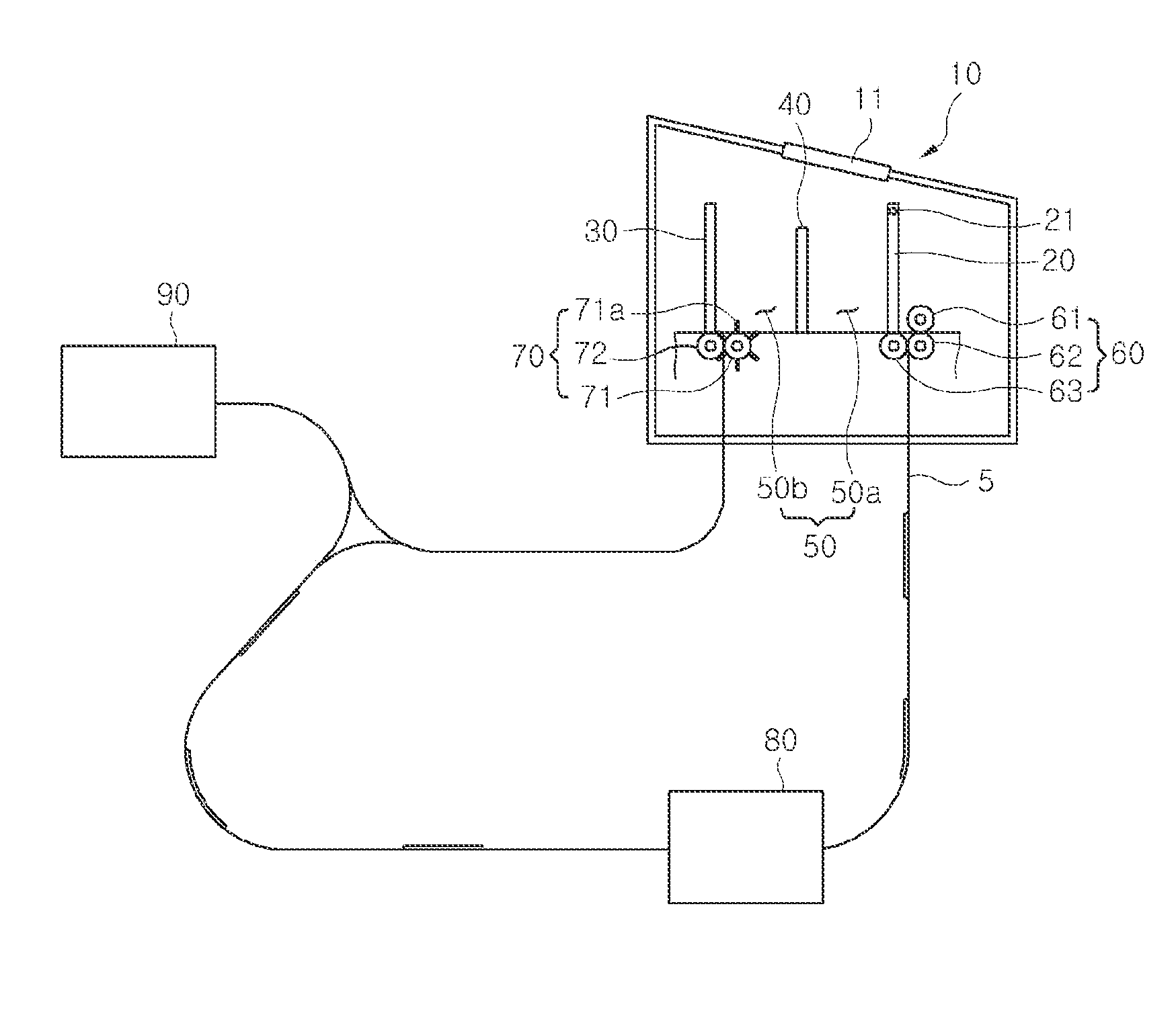 Apparatus for receiving and dispensing bill and method for receiving and dispensing bill