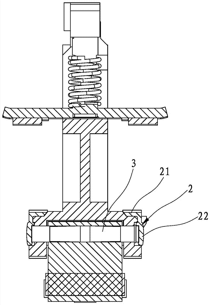 A contactor reducing friction buffer structure