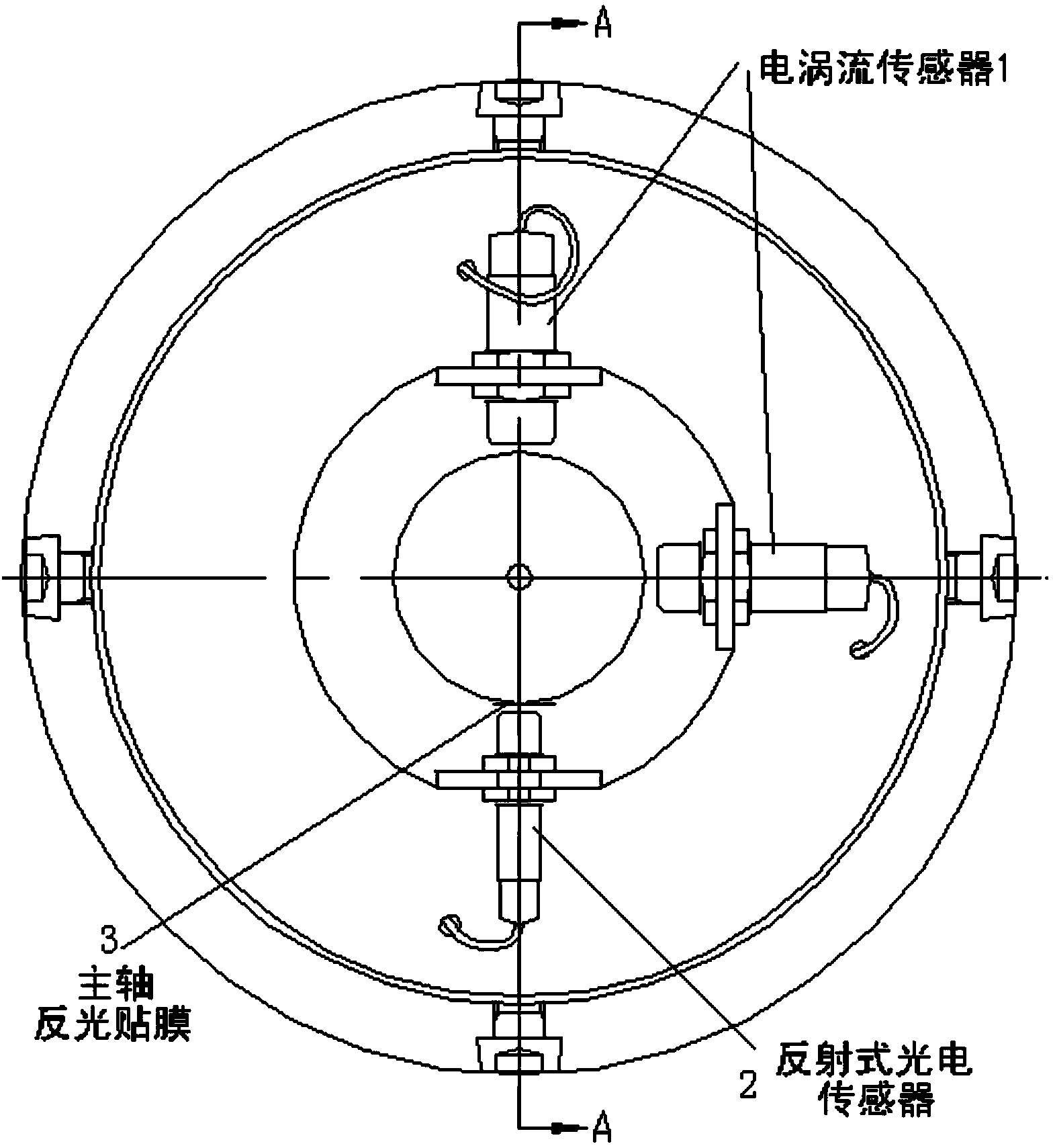Dynamic spindle rotation precision detection device