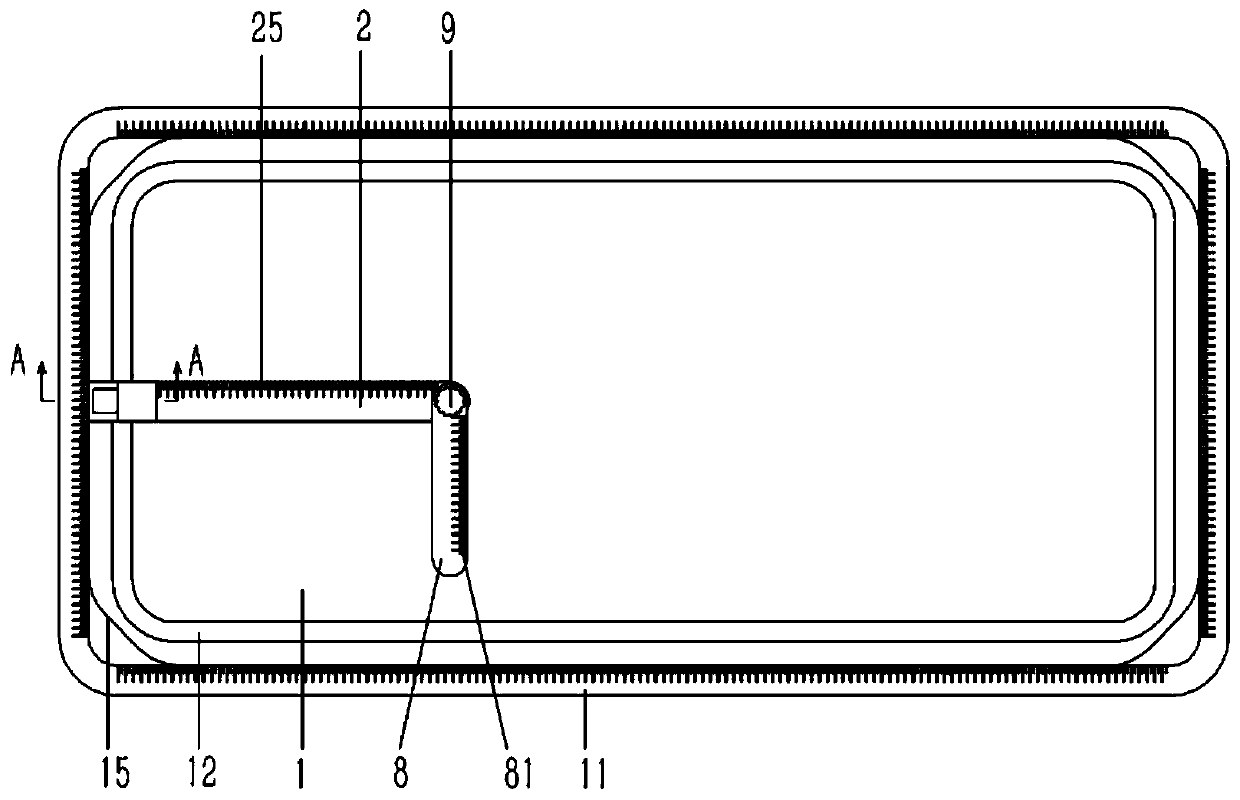 Cloth-cutting workbench of improved structure