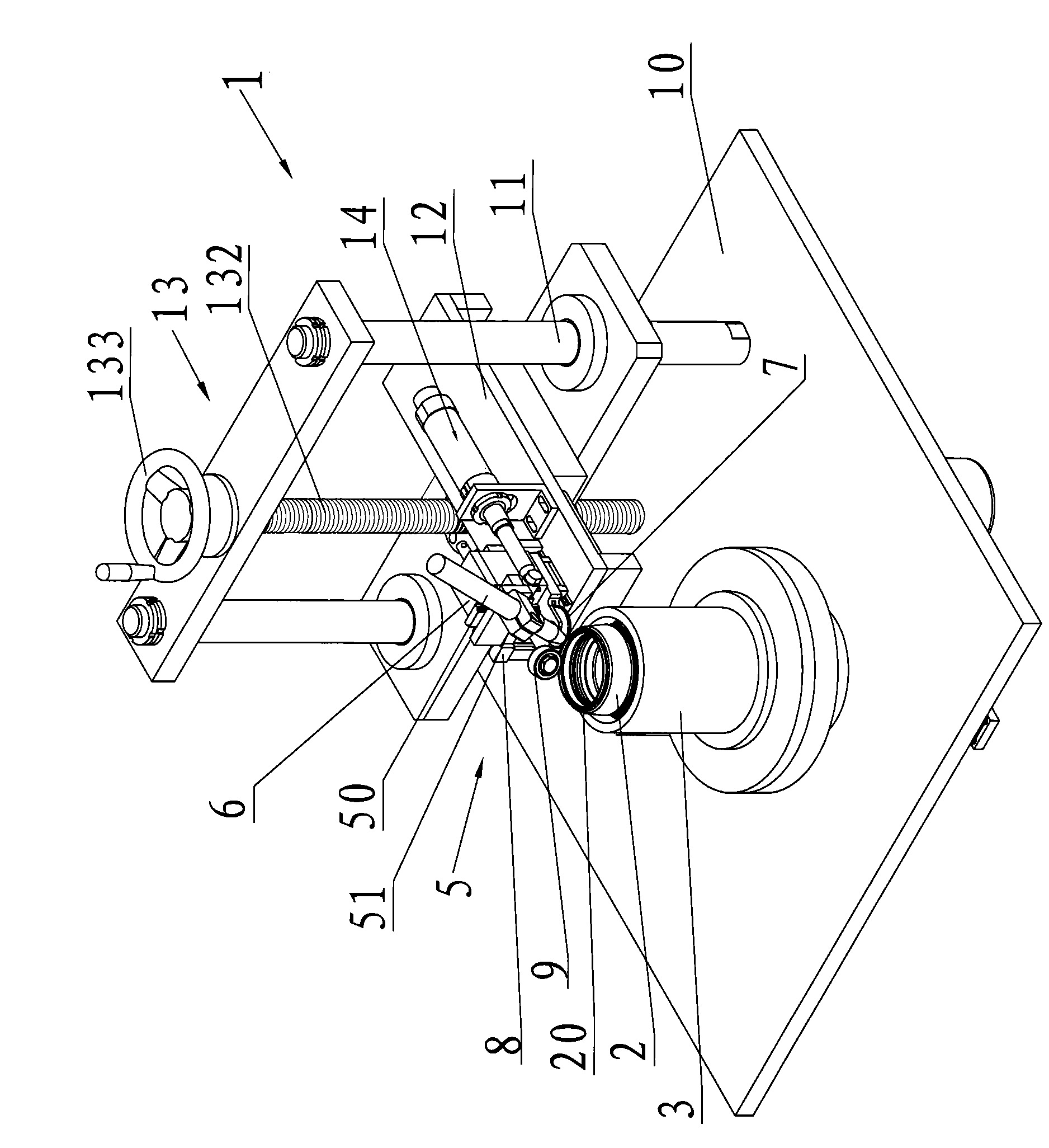 Cup-mouth copying rotary welding machine