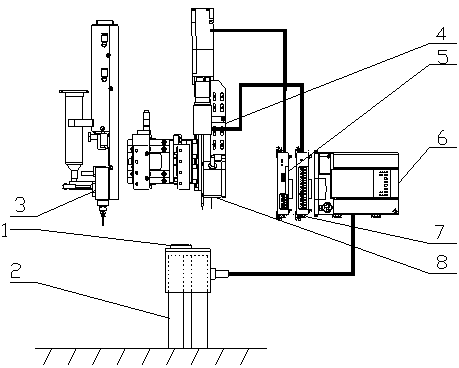 Automatic dispensing detection adjusting device