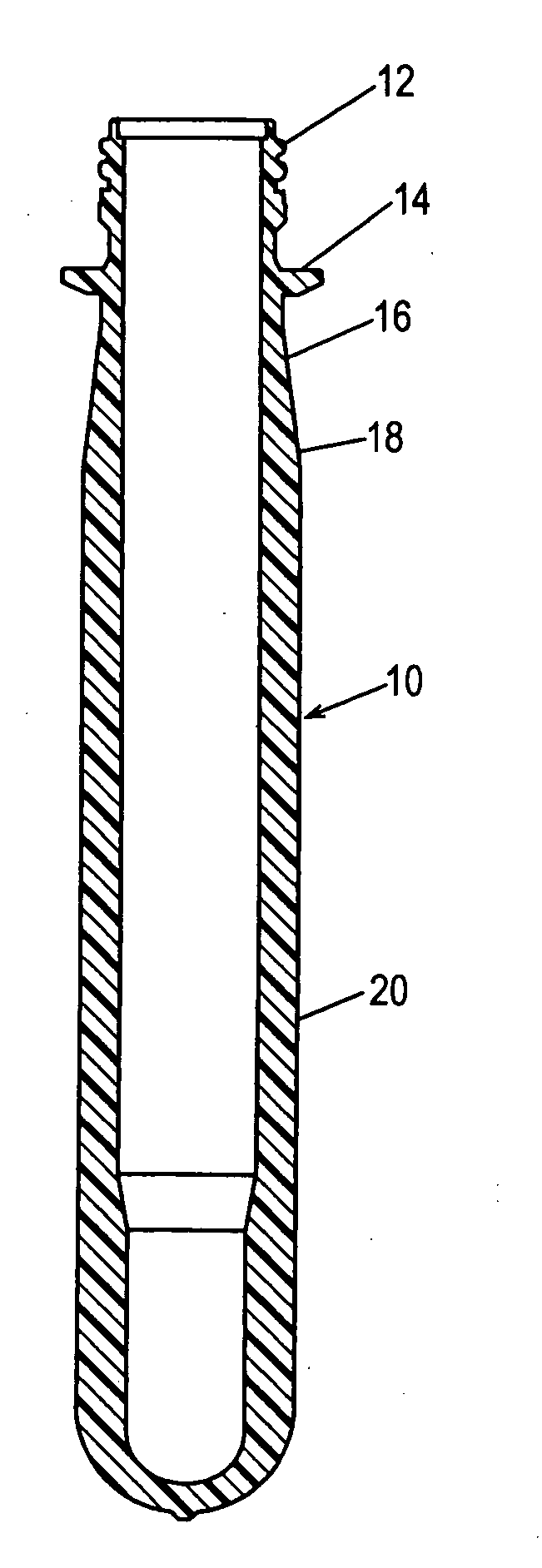 PET with stress cracking resistance, preform and container made therewith and method