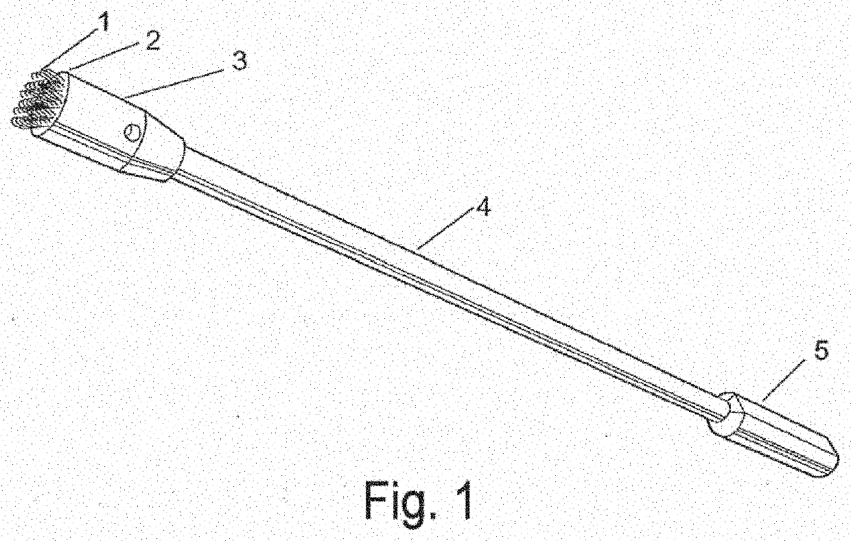 Scrape and sweep frictional tissue sampling and collection method and device