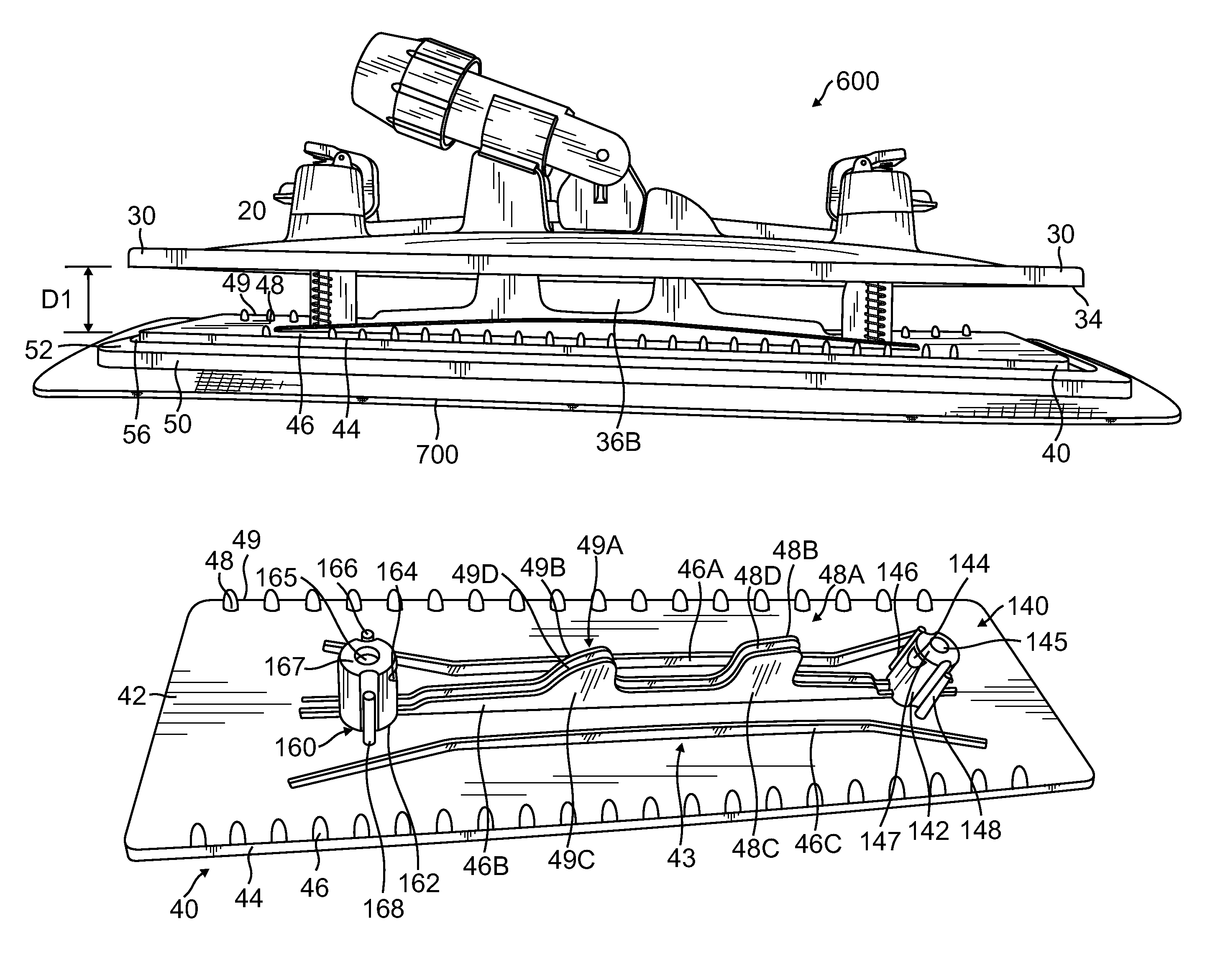 Apparatus to remove a disposable cloth from a hand operated sweeping mop applicator without having to touch the disposable cloth