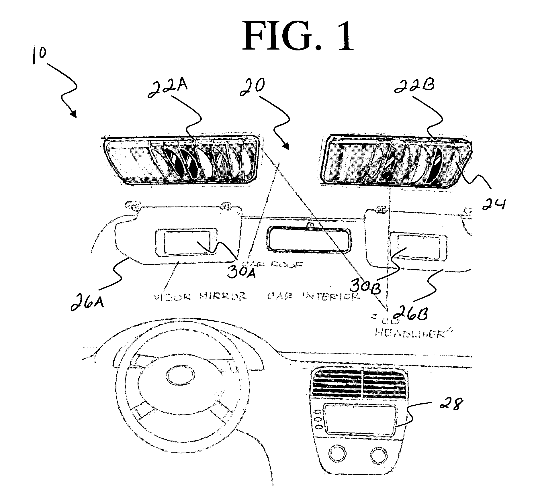 Automobile compact disc headliner