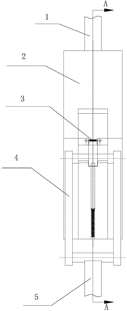 Automatic disengaging device for rope