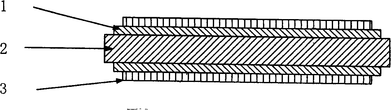 Radial sealing method for fiber of digitalized optical transmission towing line array