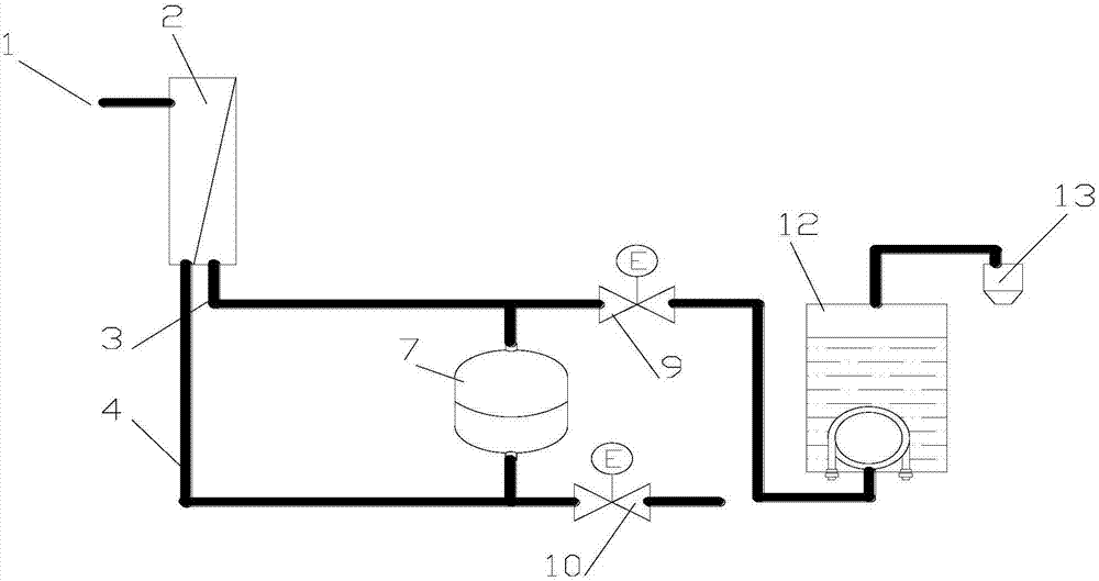 Method for solving expansion problem of hot water tank of straight drink machine and straight drink machine