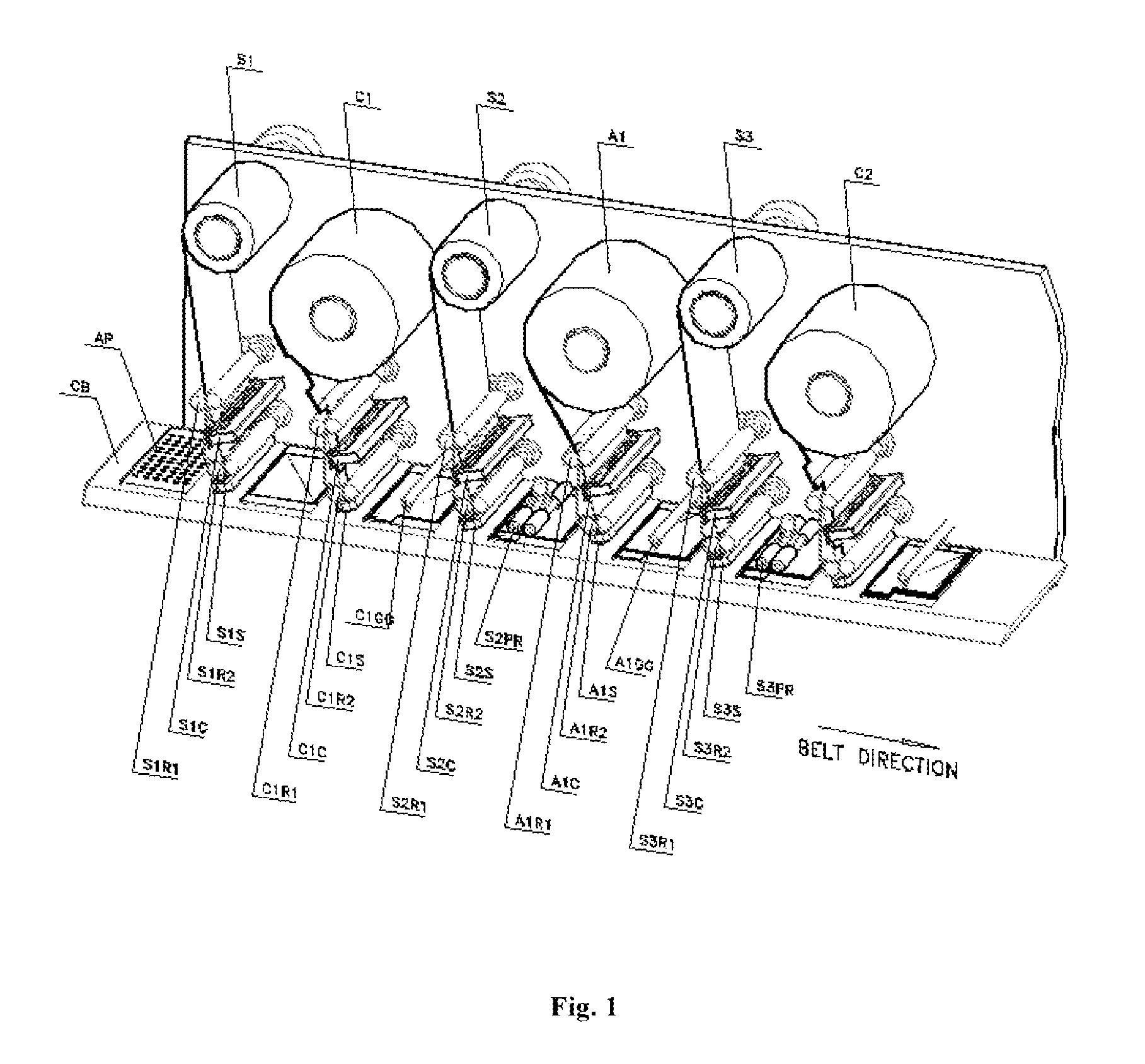 Continuous prismatic cell stacking system and method