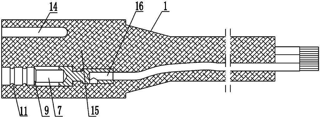 Watertight connector with skeleton-free structure