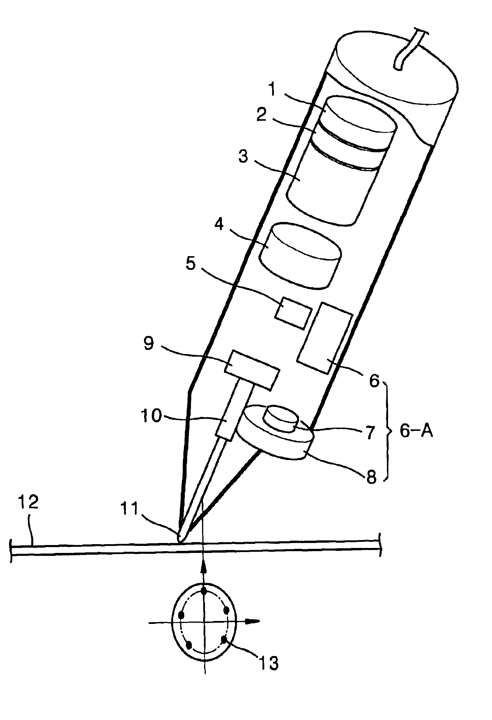 Electronic pen input device and coordinate detecting method therefor