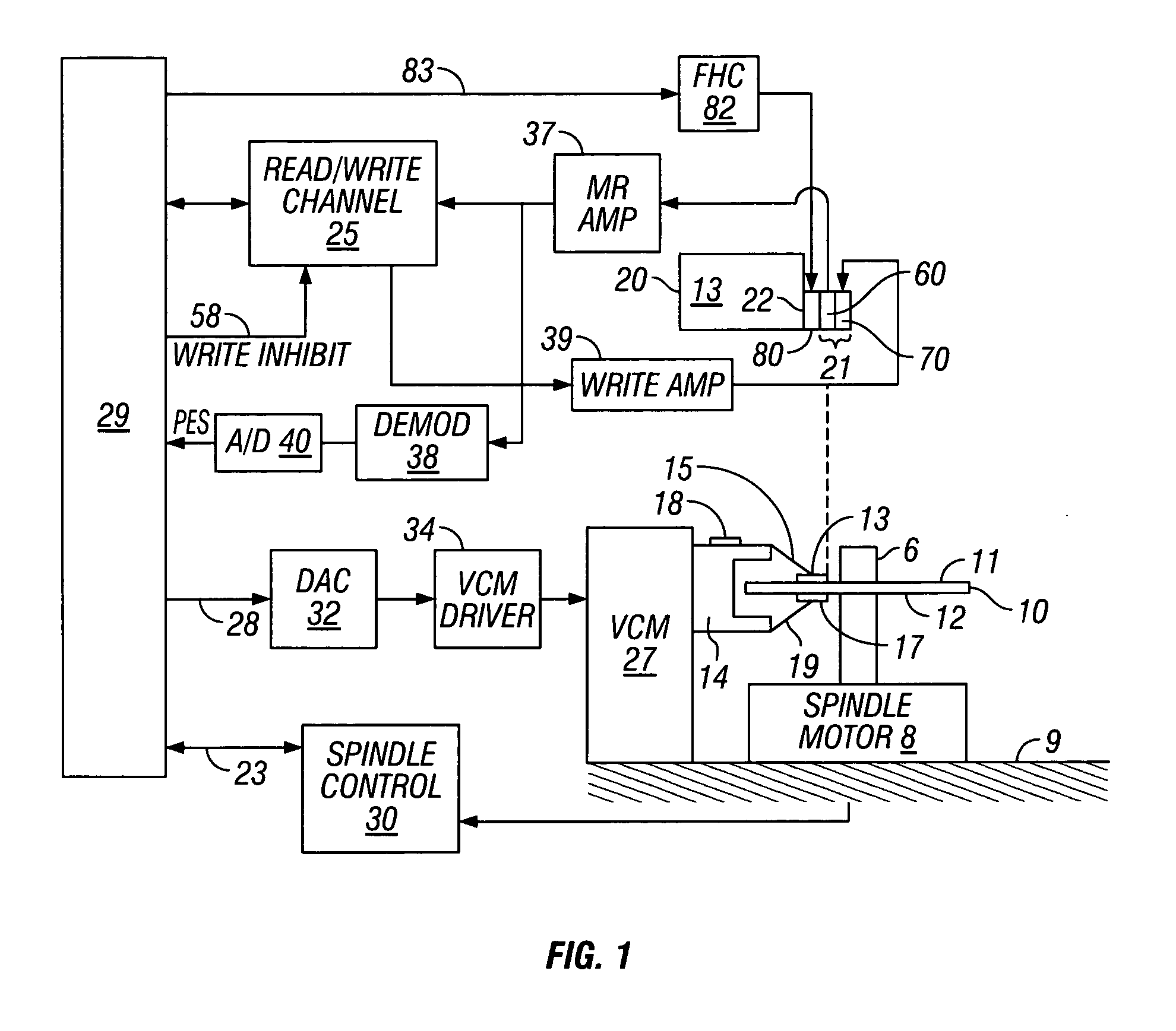 System and method for determining head-disk contact in a magnetic recording disk drive by magnetoresistive signal amplitude