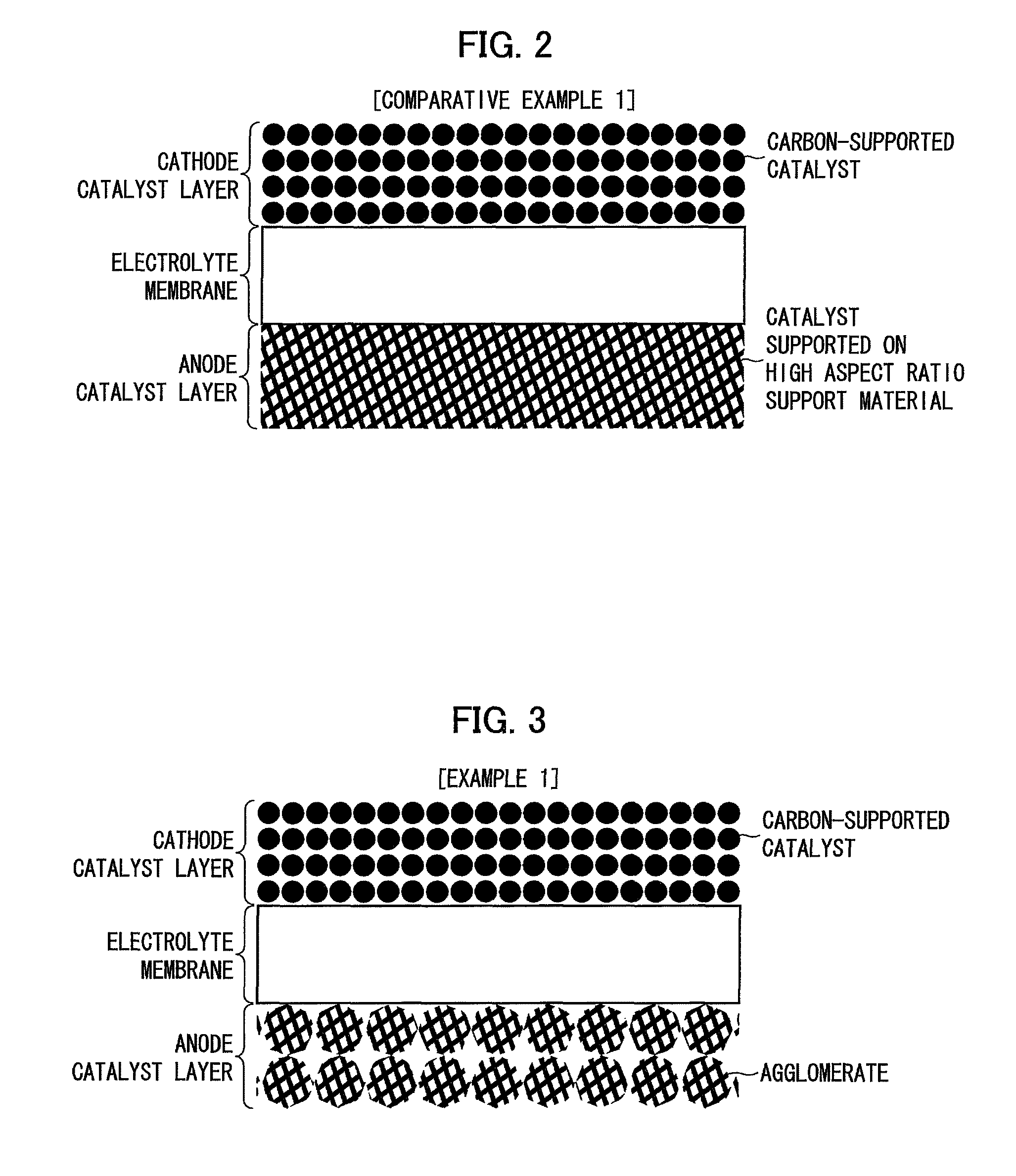 Catalyst layer for fuel cell membrane electrode assembly, fuel cell membrane electrode assembly using the catalyst layer, fuel cell, and method for producing the catalyst layer