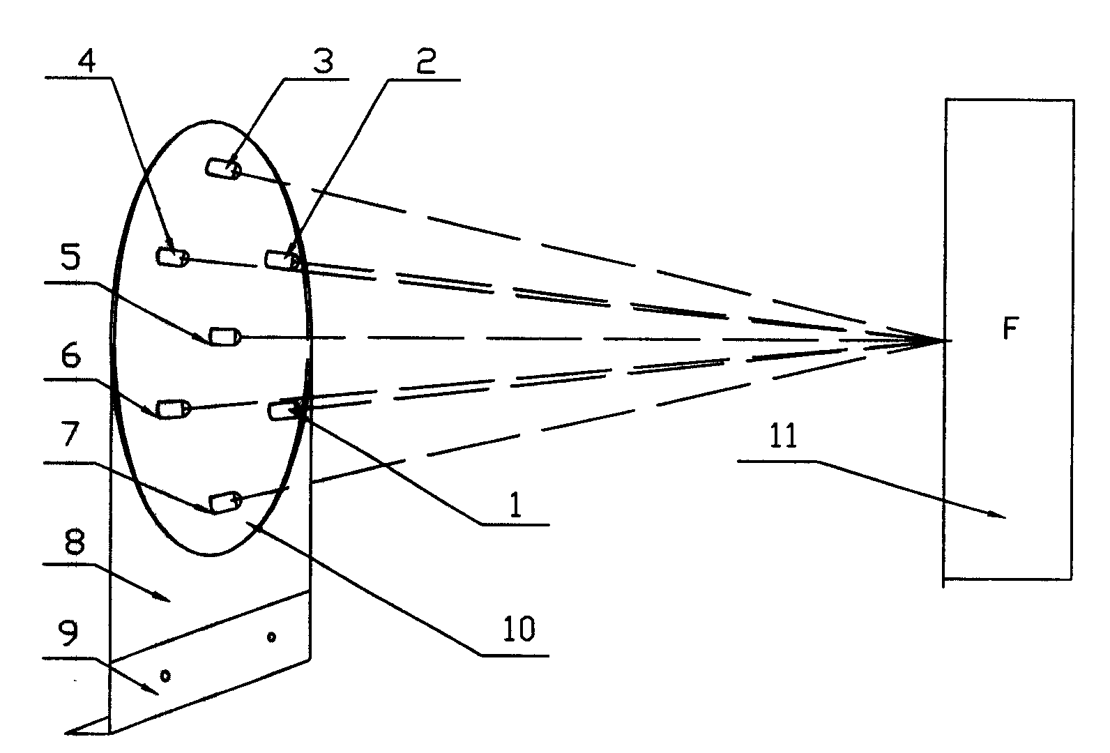 Visible spectrophotometer illuminating source