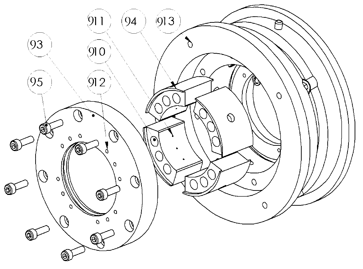 Real-time measuring device and method capable of measuring dynamic oil membrane pressure distribution and temperature of tilting-pad sliding bearings