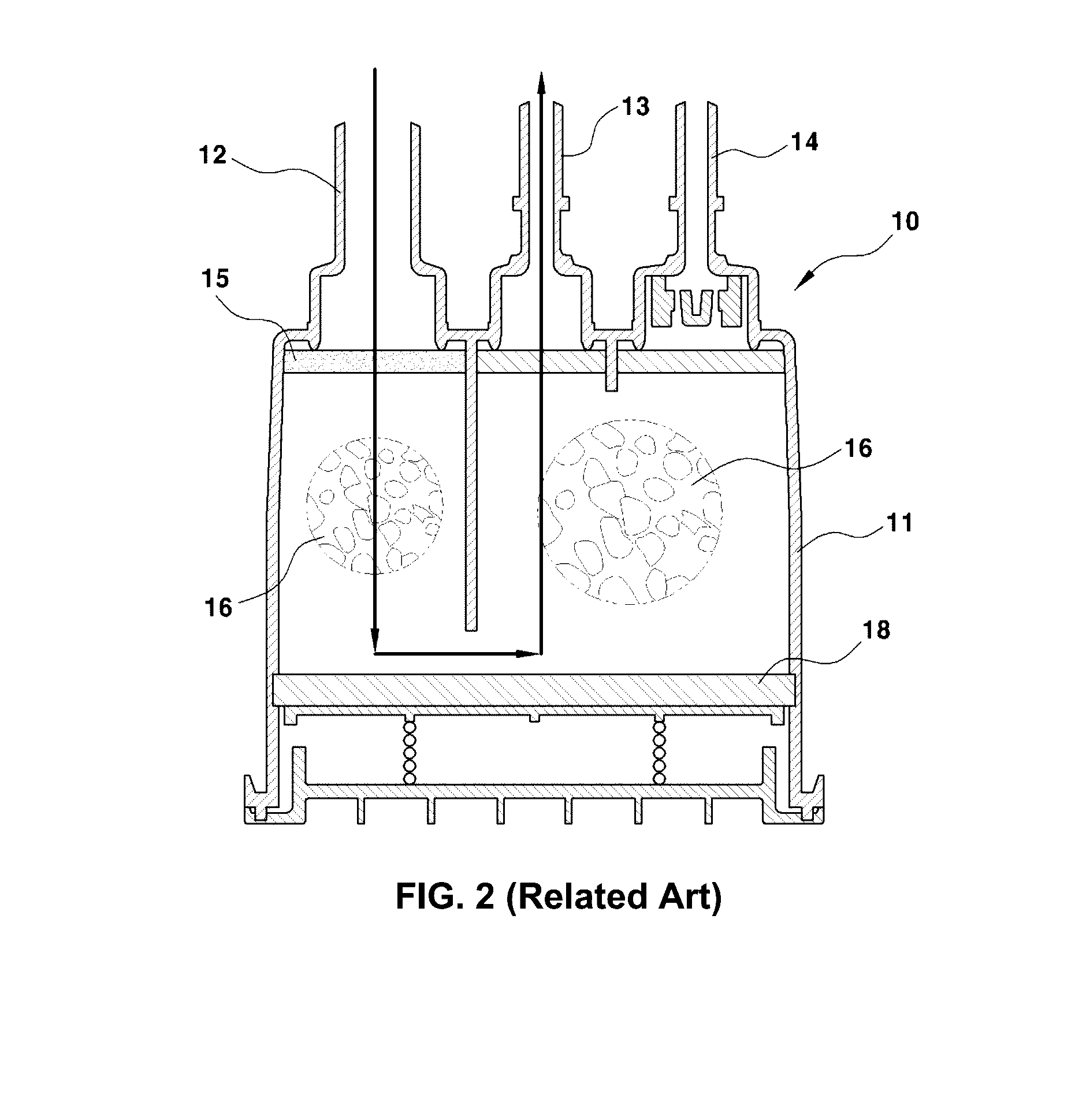 Filter unit for canister