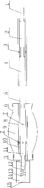 Method and device for grouting in hole and effectively stopping grout