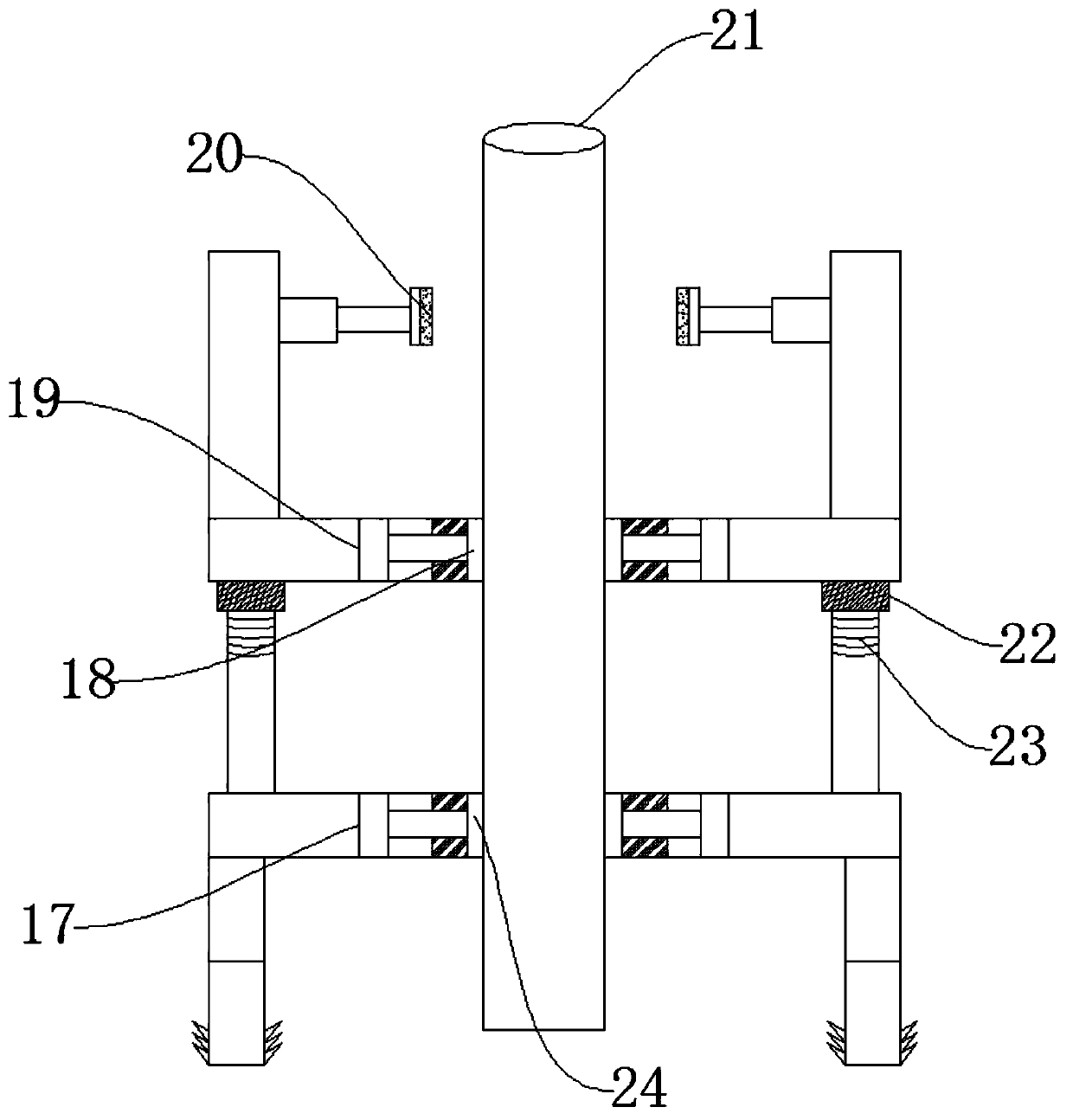 Engineering pile guiding device during piling construction and using method of engineering pile guiding device during piling construction