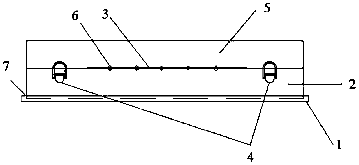 Forming test mold and method for chopped fiber-cement-based material test piece