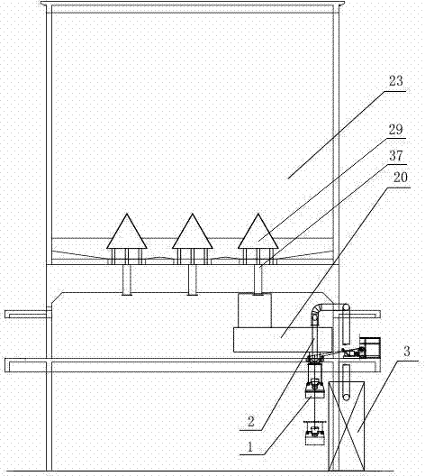 Dust suppression system for dust silo