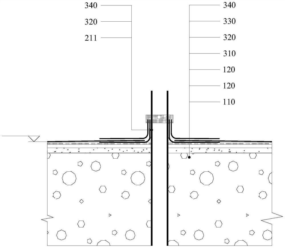 A waterproof repair method for a roof with a large-area steel frame structure