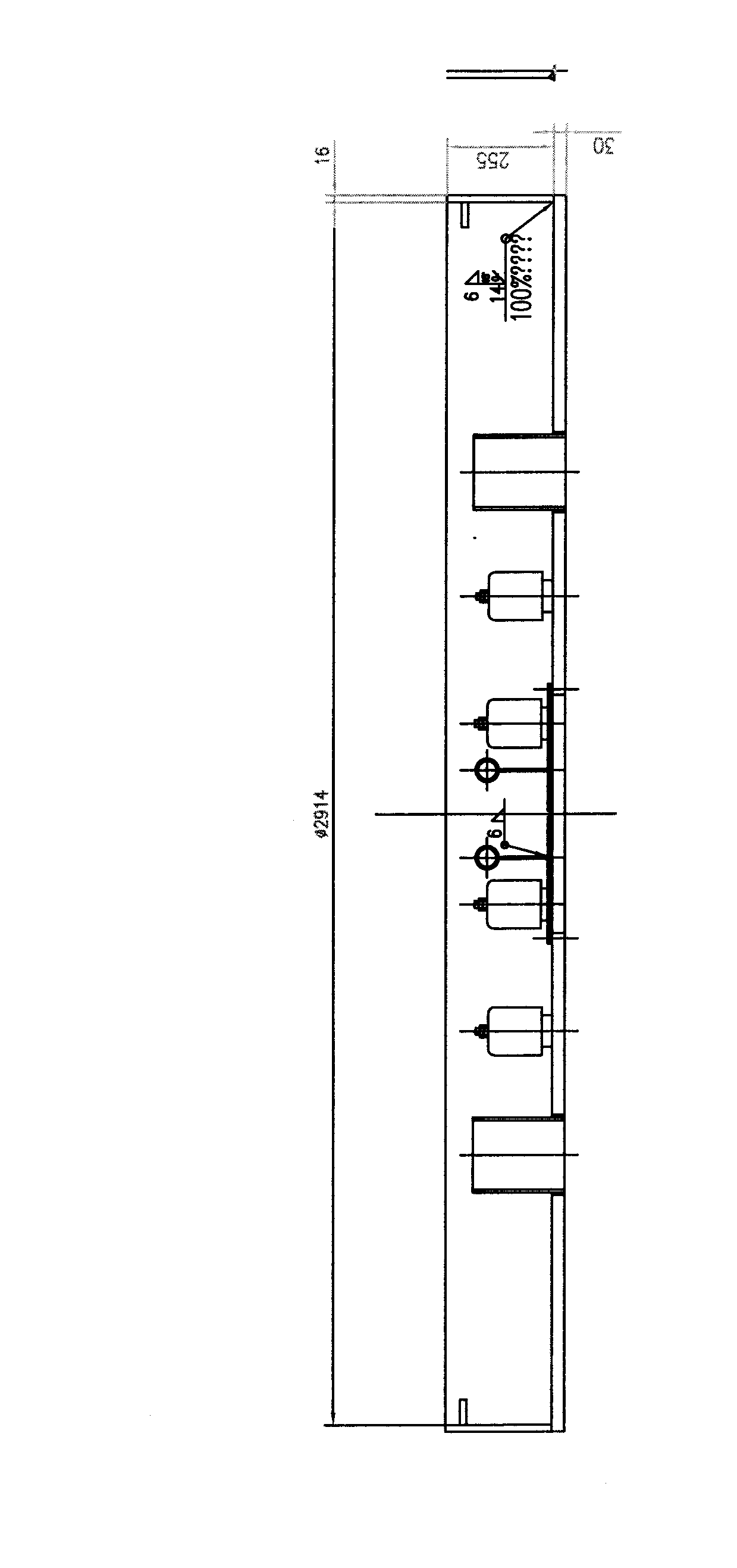 Cold leveling method for after-welding deformation of gasoline and diesel hydrofining Phi3,000 redistribution plates