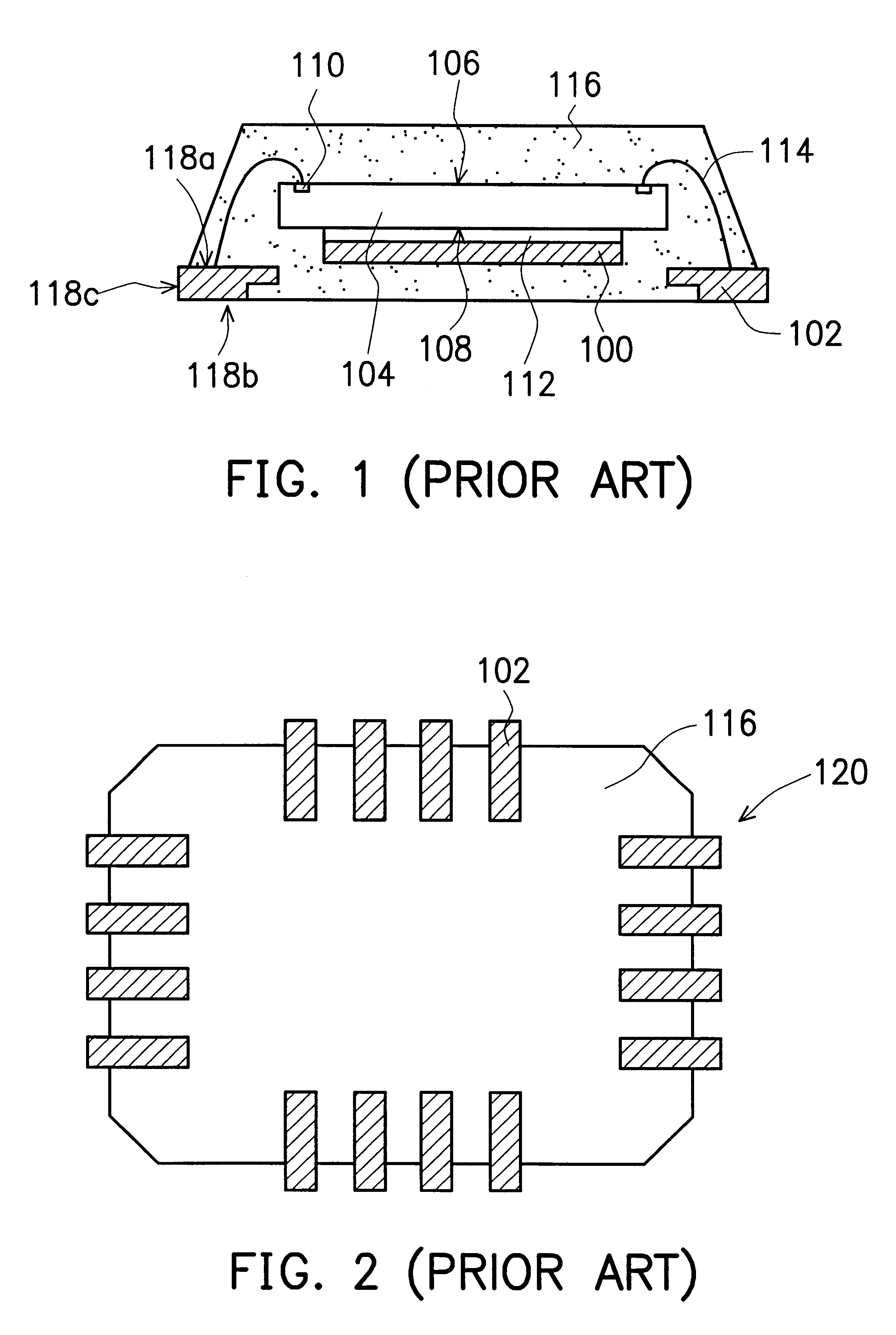 Quad flat non-lead package of semiconductor