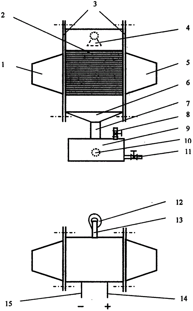 Method and device for removing harmful gas through discharging plasmas