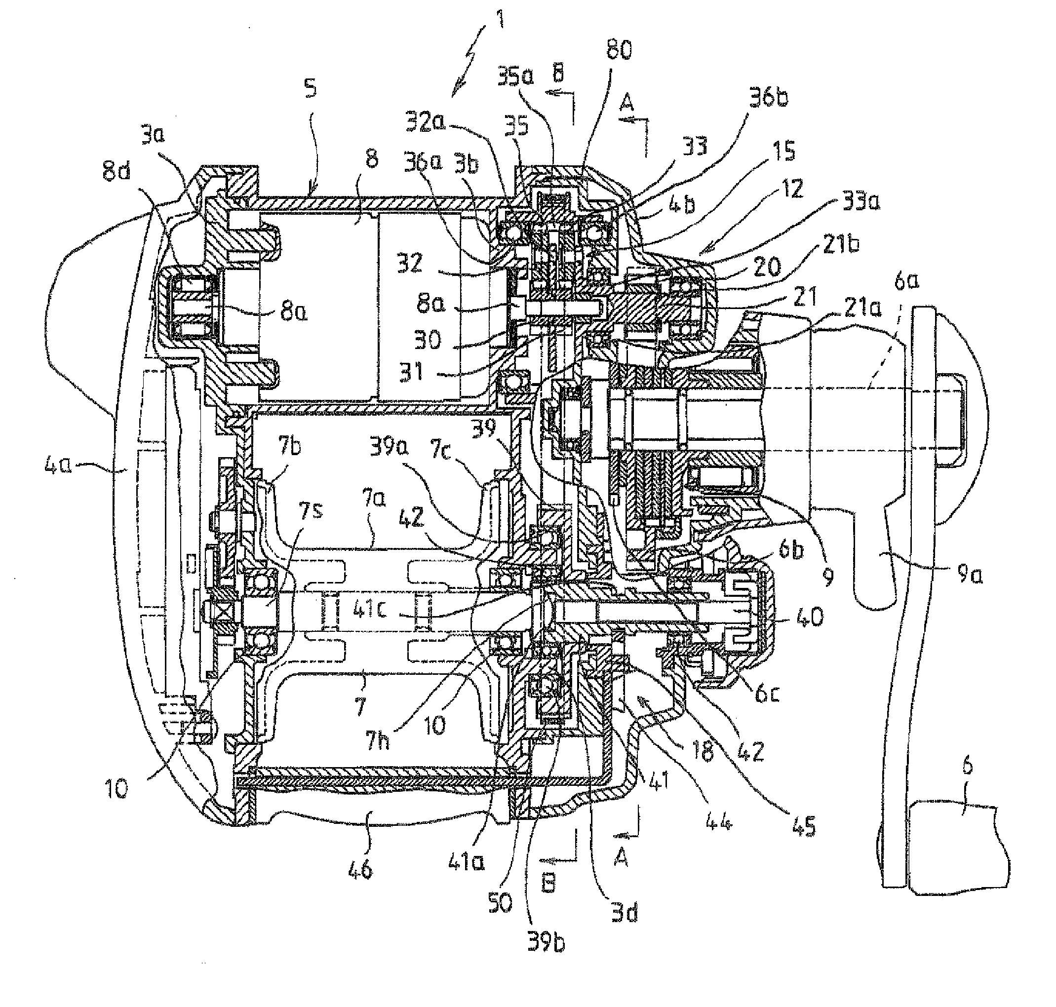 Electric fishing reel