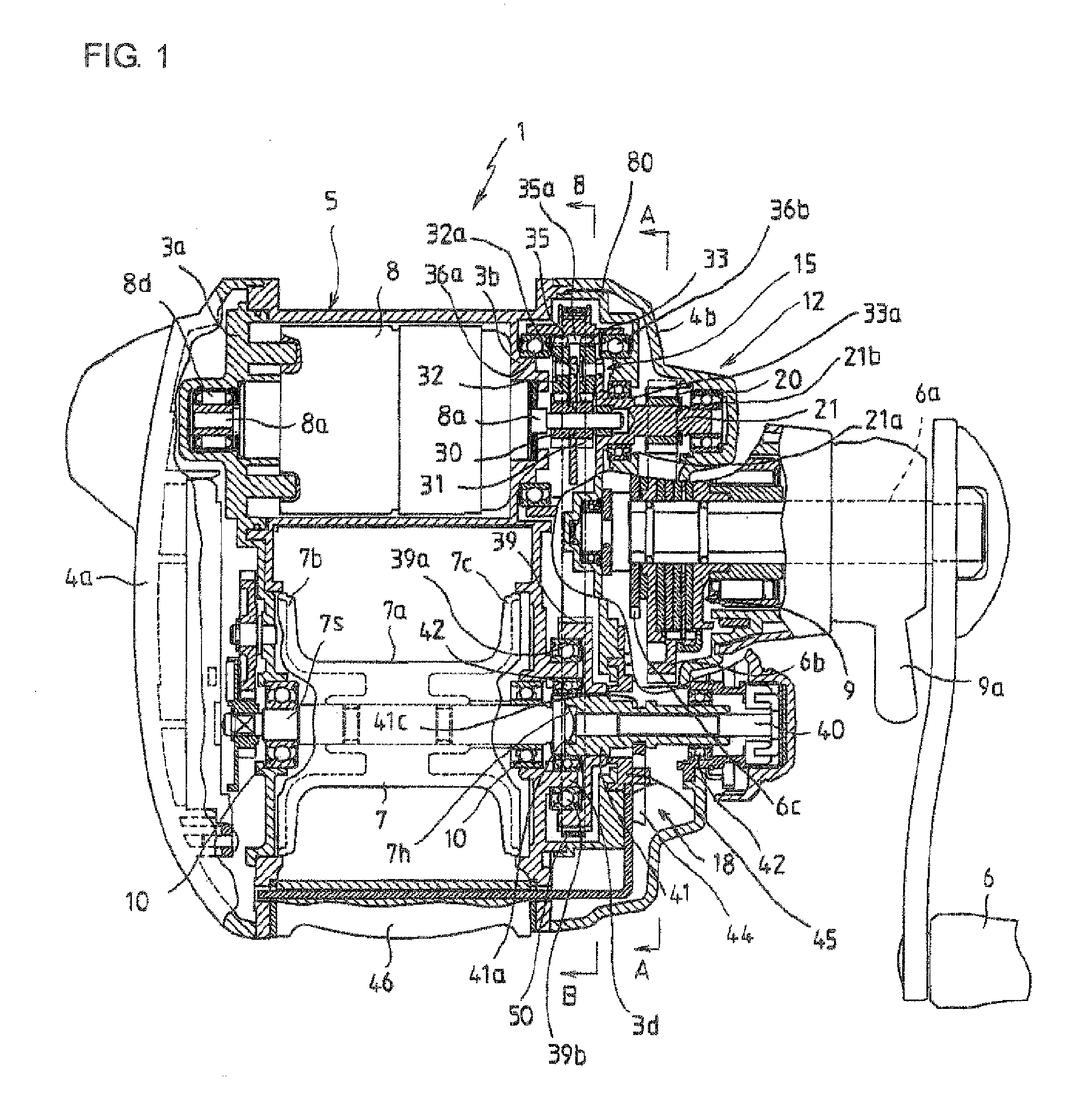 Electric fishing reel