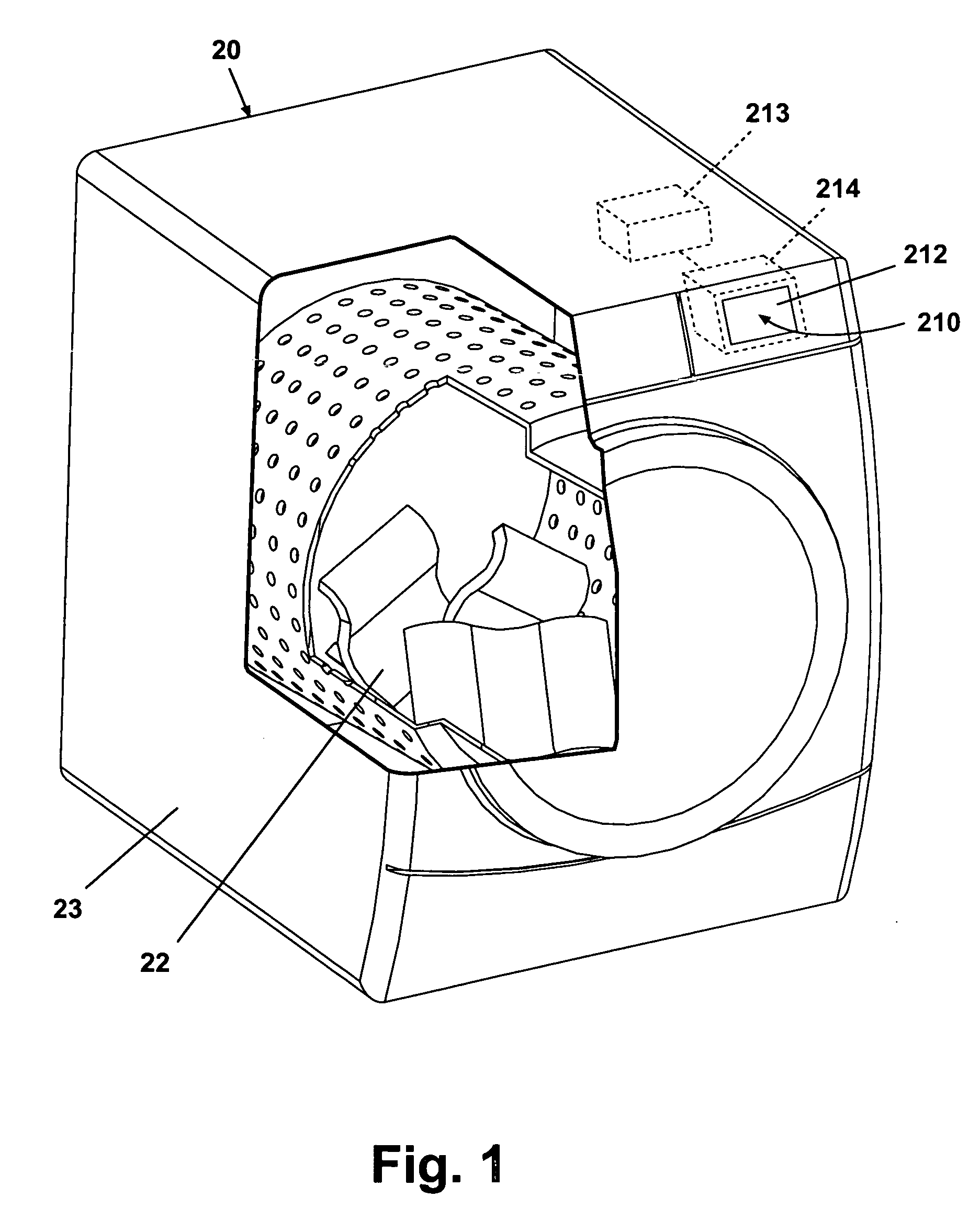 Nebulizer system for a fabric treatment appliance