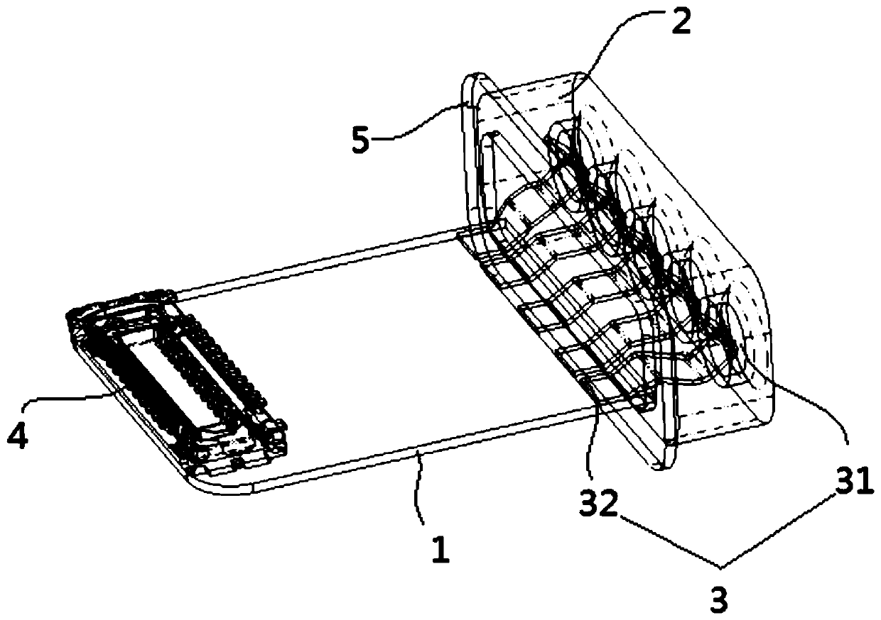 USB interface structure and electronic equipment