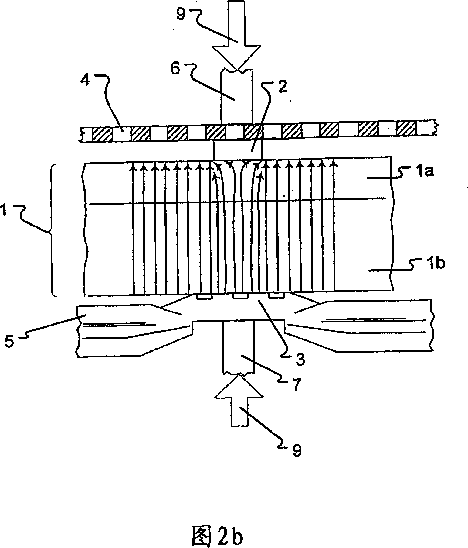 Electrolytic cell with enlarged active membrane surface