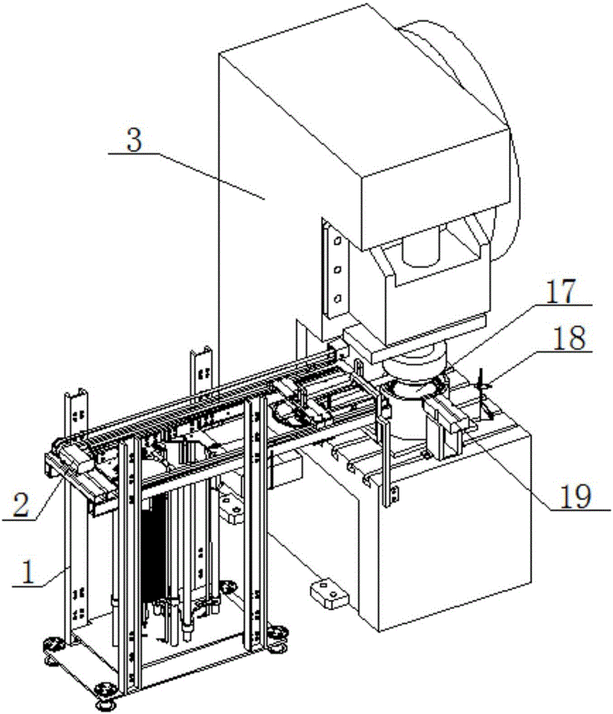 Automatic feeding device for punching machine