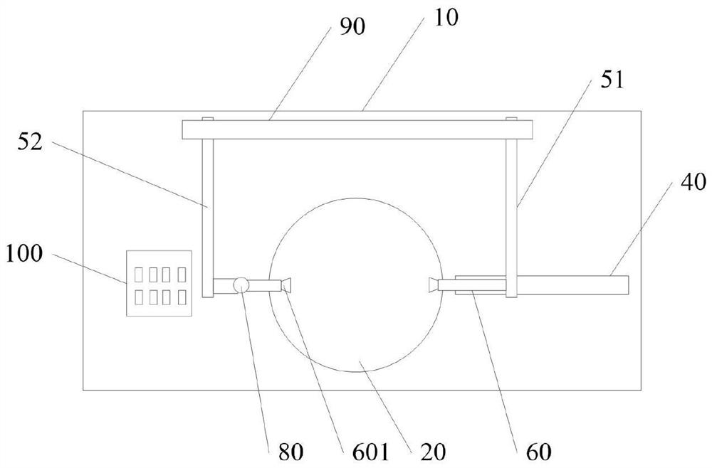 Model rotation display device for internet teaching and use method of model rotation display device