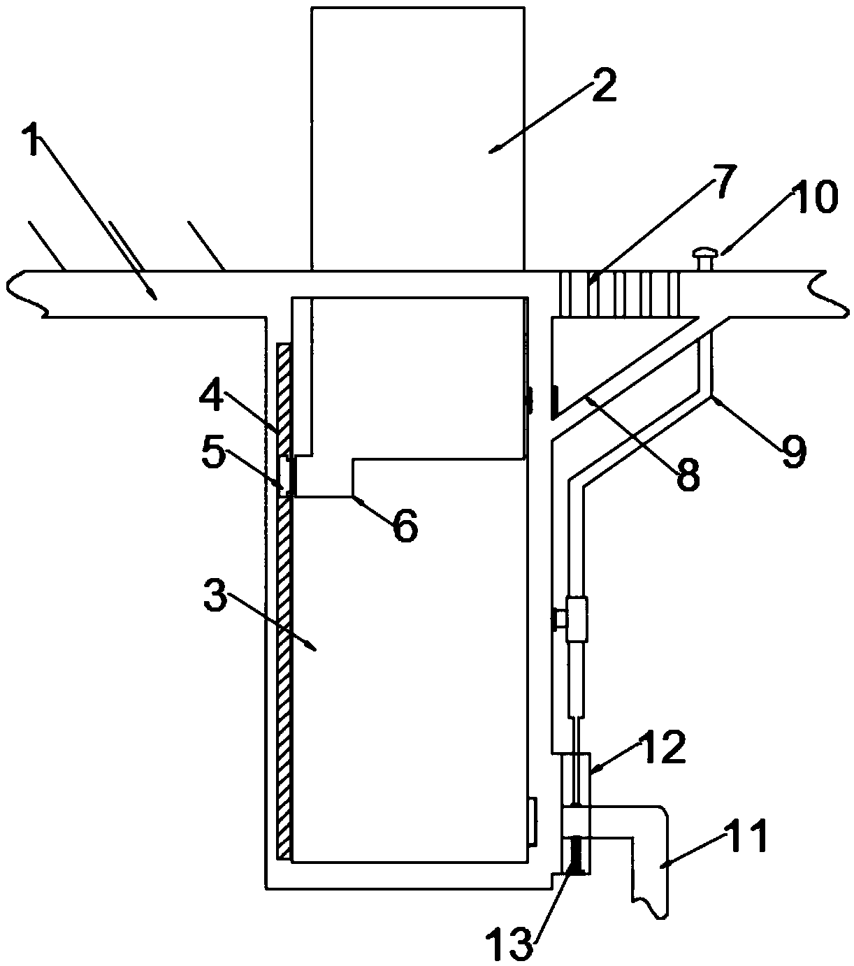 Ground dryness and wetness separation device based on buoyancy principle for toilet