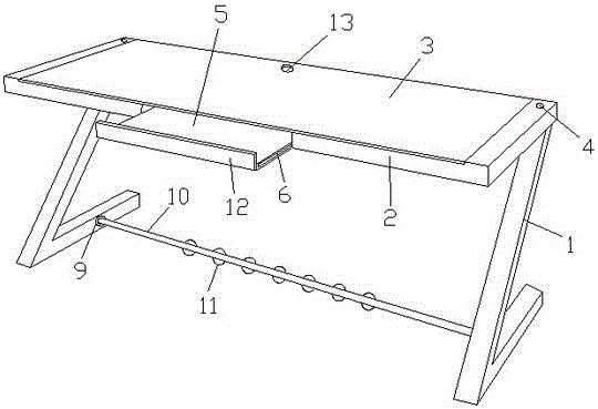 Household computer table