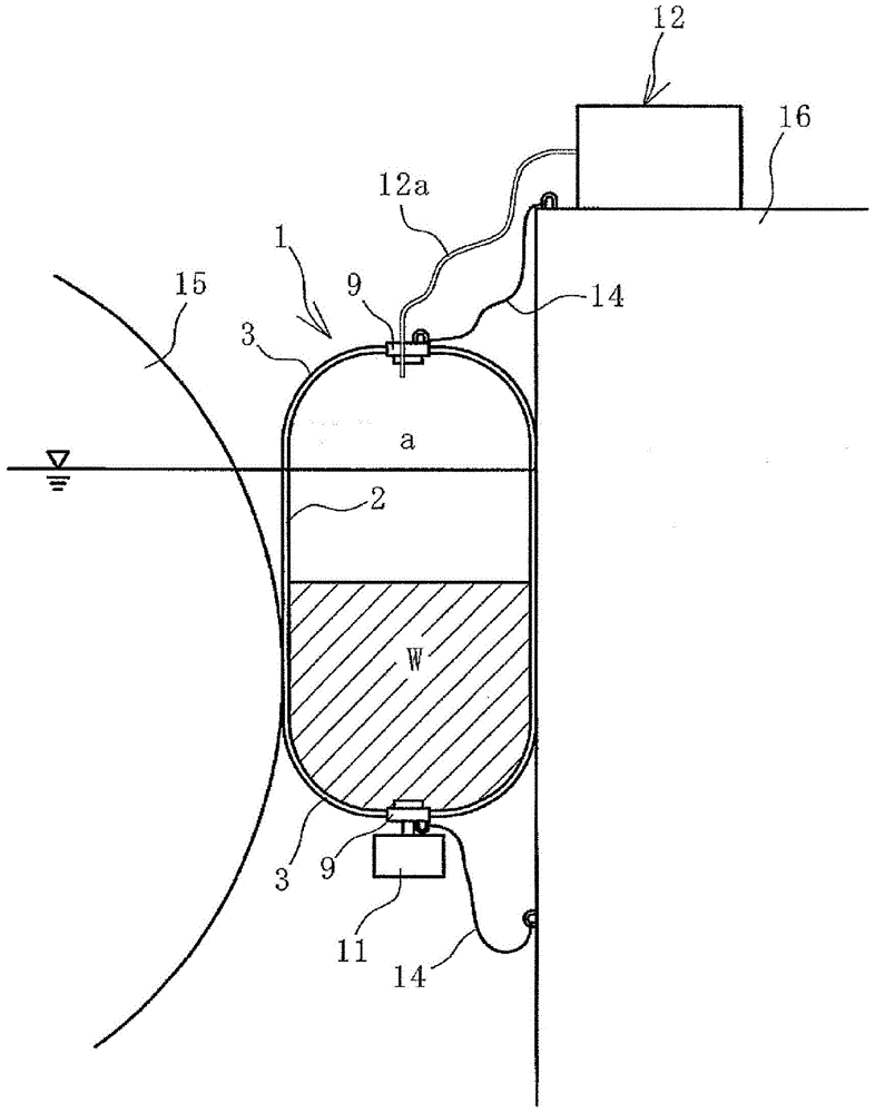 Vertical pneumatic fender