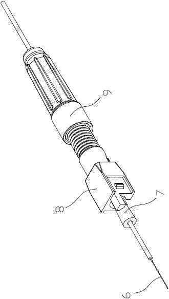 Rapid hot melt type optical fiber connector