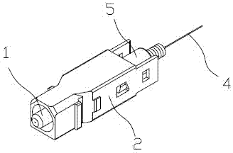 Rapid hot melt type optical fiber connector