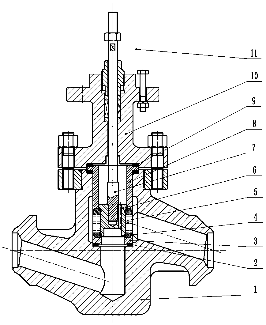 High-pressure-difference intelligent regulating valve