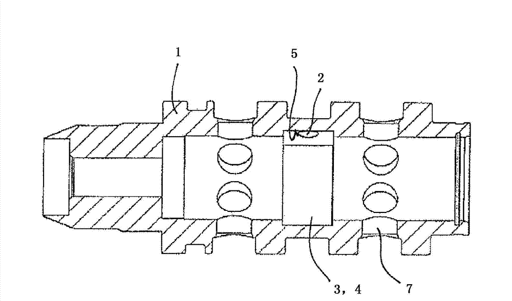 Control valve having a curved spring hinge serving as a non-return valve