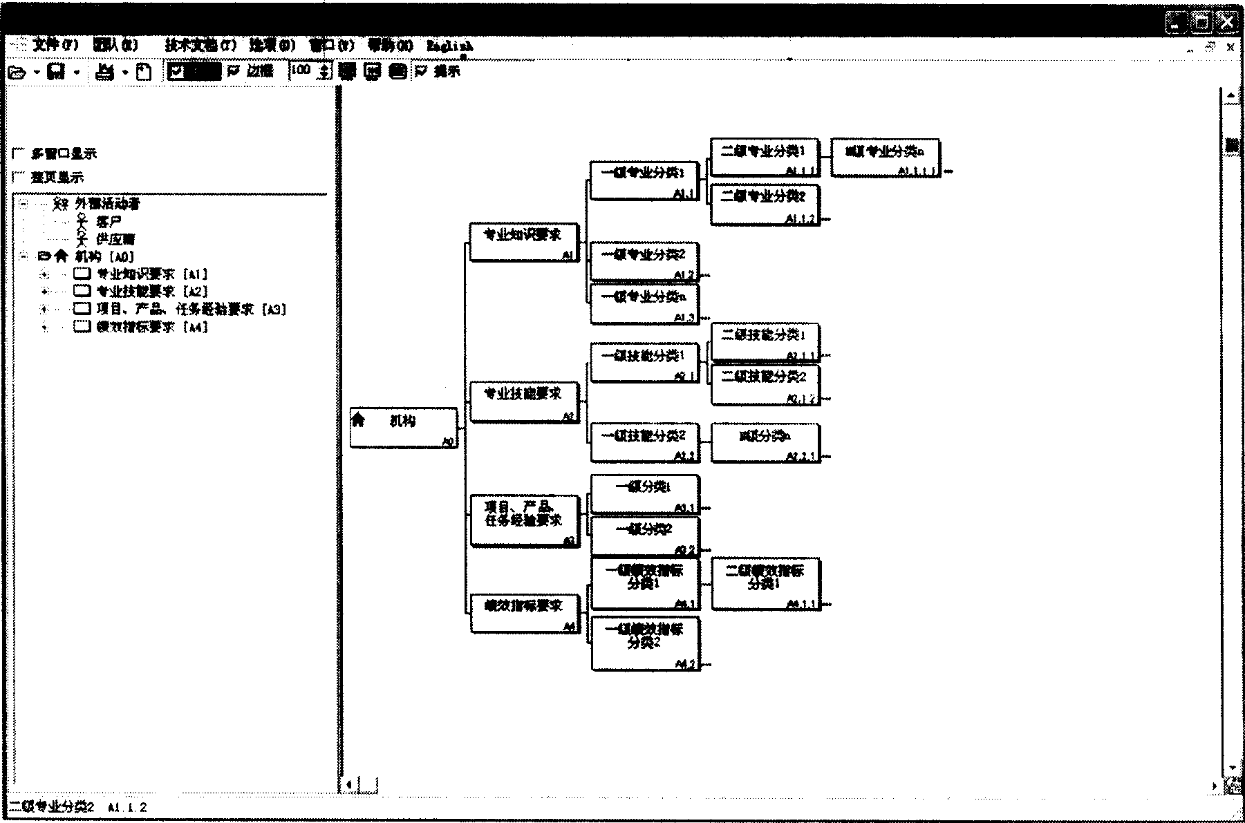 Post model construction system and method based on GB/T19487