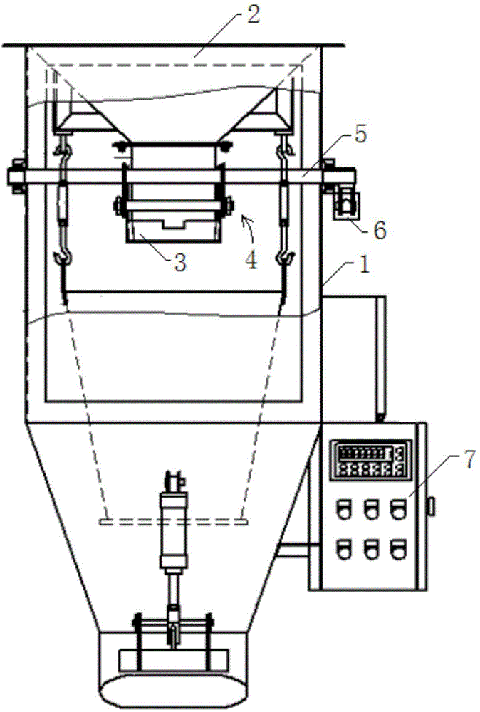 External feeding driving packing scale