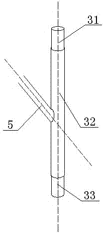 A device and method for removing sediment at the bottom of hole-forming cast-in-place piles