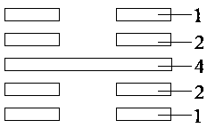 Processing method for slotting process of ridge-flexible combination board